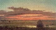 Martin Johnson Heade Sunset above the swamp Spain oil painting artist